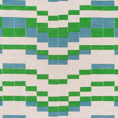 Annie Albers Temple Linen in Green